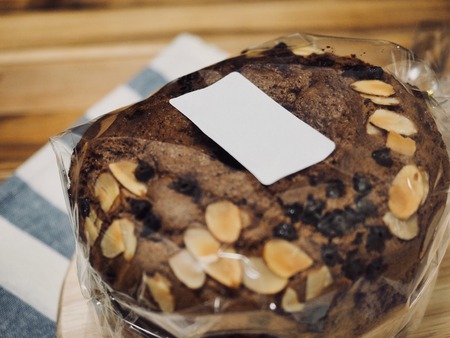 Chocolate brown muffins and coffeeの写真素材