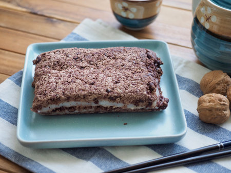 Korean traditional food steamed rice cake