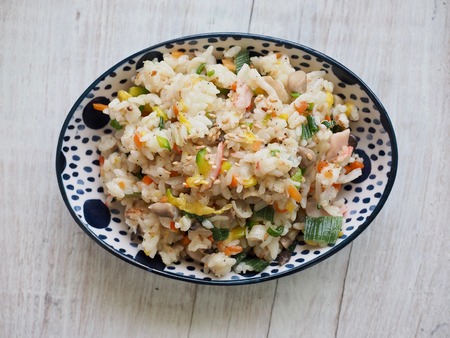 Asian food Vegetable fried riceの写真素材