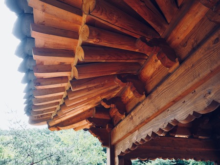 Traditional resting building in Koreaの写真素材