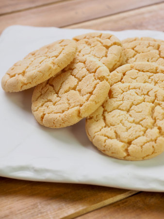 Butter cookies, sweets, round