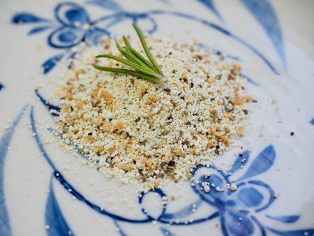 Herbal flavor salt, spice powderの写真素材
