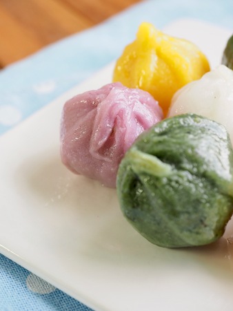 Korean food Songpyeon, Honey-filled Rice Cake OLYMPUS DIGITAL CAMERAの写真素材