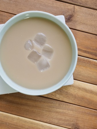 Korean traditional drink powder made of mixed grainsの写真素材