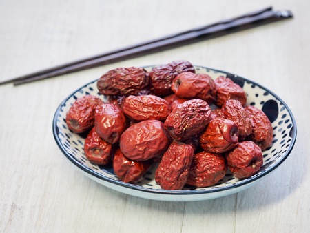 Korean food Dried jujubeの写真素材