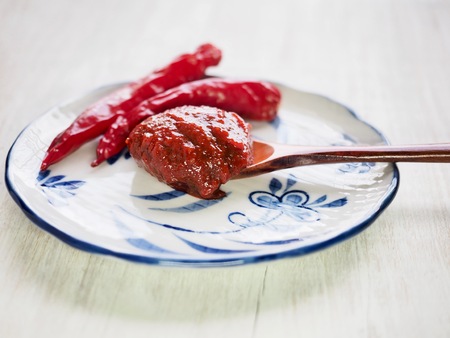 Korean sources red pepper paste, red pepper paste sauceの写真素材