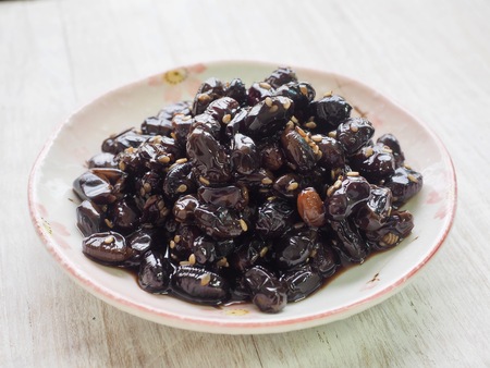 Asian food Simmered bean soy sauceの写真素材