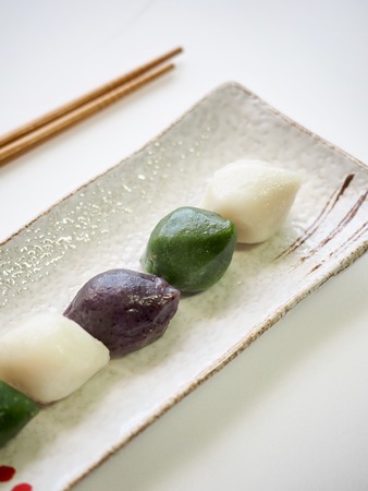 Korean food Songpyeon, half-moon-shaped rice cakeの写真素材