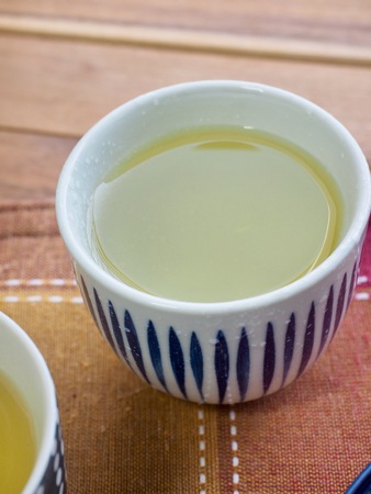 Asian traditional drink green teaの写真素材