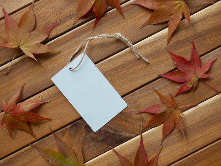 Clothing labels and maple leaves