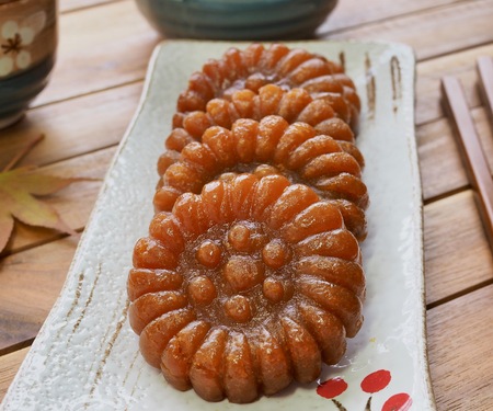 Korean traditional sweets Yakgwa, Honey Cookieの写真素材