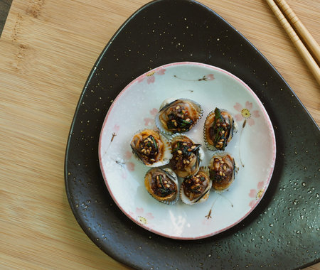 Korean food cockle Soy sauce seasoning