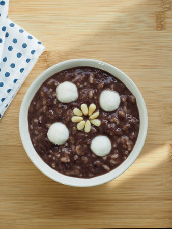 Korean food Red bean porridge