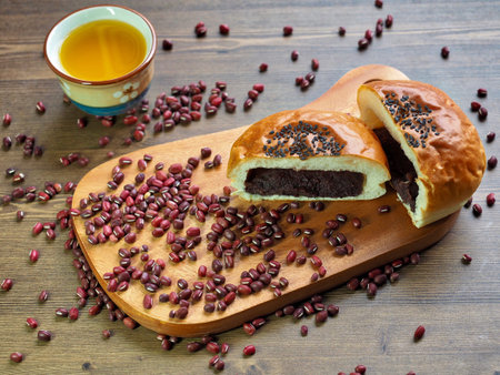 red bean bread and Sweet pumpkin sikhye