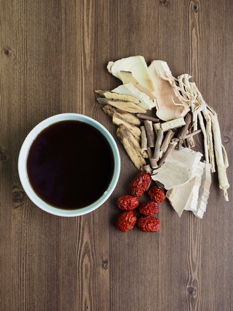 Asian traditional medicine herbal medicine, Chinese medicineの写真素材