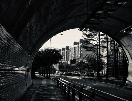 Korea Cheongju City Tunnelのeditorial素材