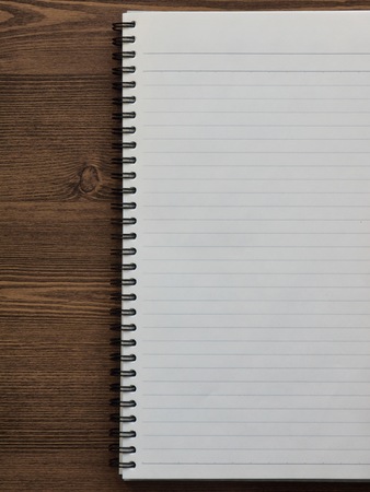 Wood background with white stripes notesの写真素材