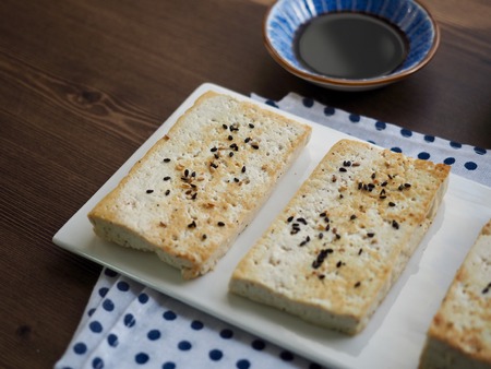 Korean food tofu kimchiの写真素材