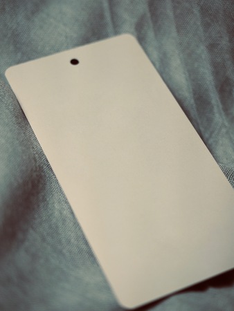 Cotton fiber and clothing labelの写真素材