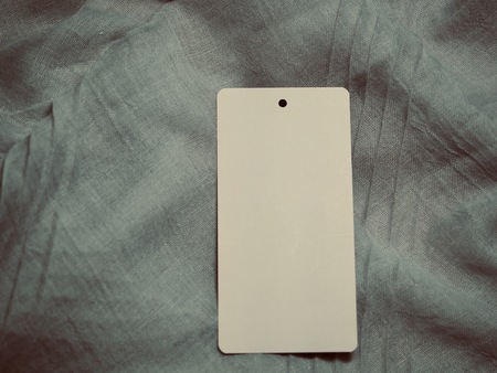 Cotton fiber and clothing labelの写真素材