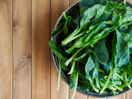 Korean Fresh organic vegetable spinach