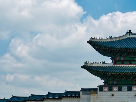 Korean traditional building Gwanghwamun, Korean cultureのeditorial素材