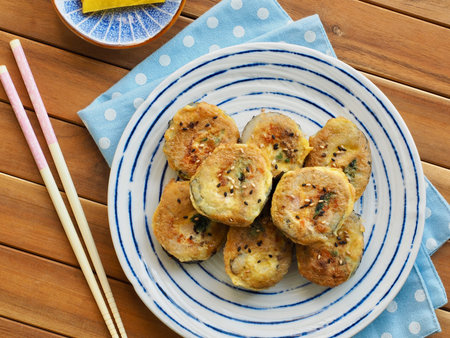 Korean food Grilled kimbob egg