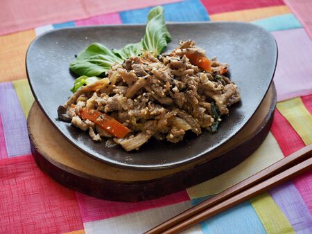 Korean food Pork bulgogi, Korean traditional foodの写真素材