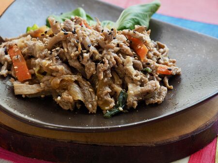 Korean food Pork bulgogi, Korean traditional foodの写真素材