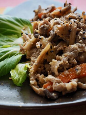 Korean food Pork bulgogi, Korean traditional foodの写真素材