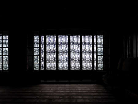 Korean traditional palace door, Wood doorのeditorial素材