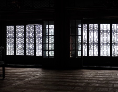 Korean traditional palace door, Wood doorのeditorial素材