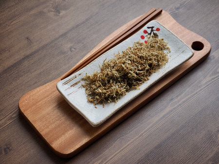 Korean food Stir-fried anchovies, Small anchovy, Korean side dishes