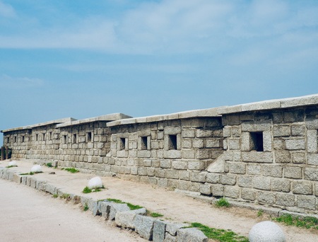 Korean Traditional Architecture Castle Wallのeditorial素材