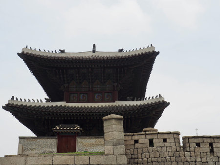 Korean traditional architecture Heunginjimun gate, Dong Dae Moonのeditorial素材