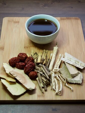 Asian traditional medicine herbal medicine, Chinese medicineの写真素材