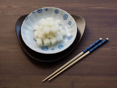 Asian food Pickled radish, Chicken radishの写真素材