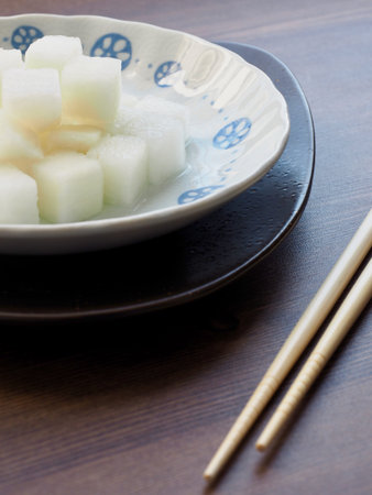Asian food Pickled radish, Chicken radishの写真素材