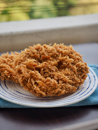 Asian food pork cutlet, fried food