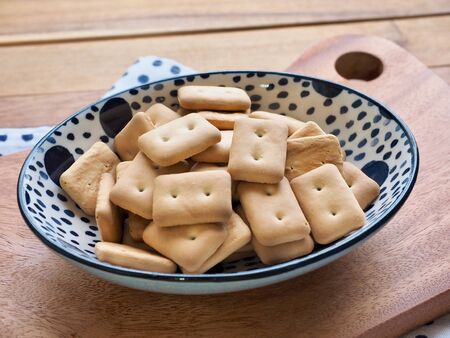 Barley, Biscuit bread, Emergency foodの写真素材