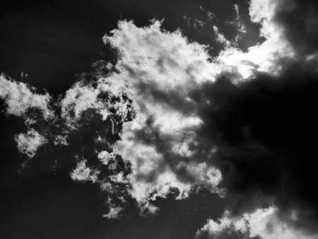 Dark clouds and sky landscape