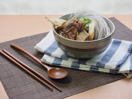 Korean traditional food beef Galbi-tang, Beef Short Ribs Soup