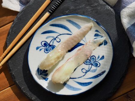 Japanese traditional food Flatfish Sushiの写真素材