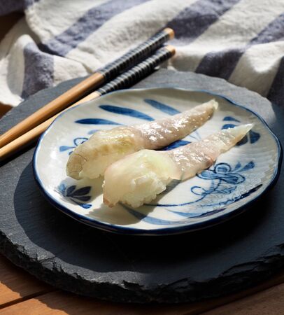 Japanese traditional food Flatfish Sushiの写真素材