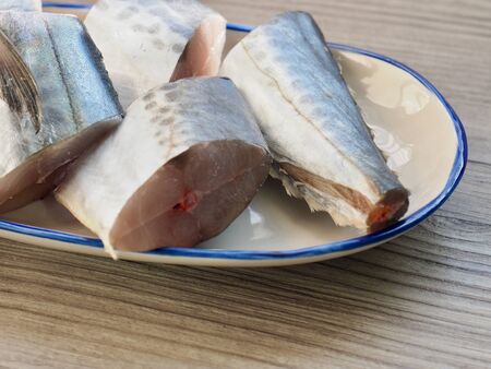 Korean fresh seafood mackerel, fishの写真素材