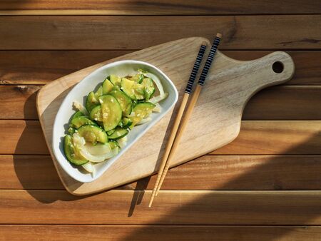 Asian food Stir-fried pumpkin vegetablesの写真素材