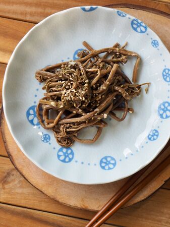 Korean traditional food bracken, side dishの写真素材