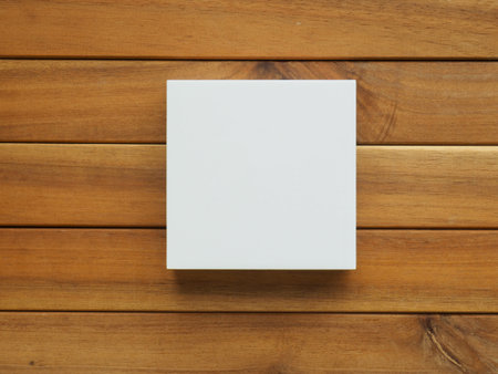 Various square shaped white boxes