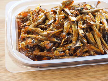 Korean food Stir-fried anchovies, Small anchovy, Korean side dishesの写真素材