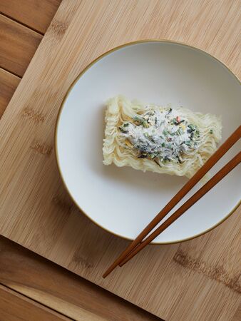 Asian food Dried rice noodles, Instant foodの写真素材